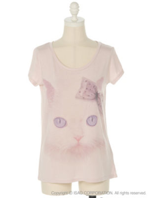 dazzlin CATプリントTシャツ