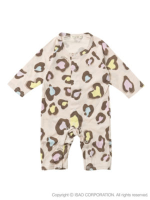 Nina mew baby ヒョウプリントロンパース