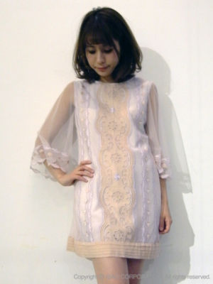 Smork カットワークワンピース